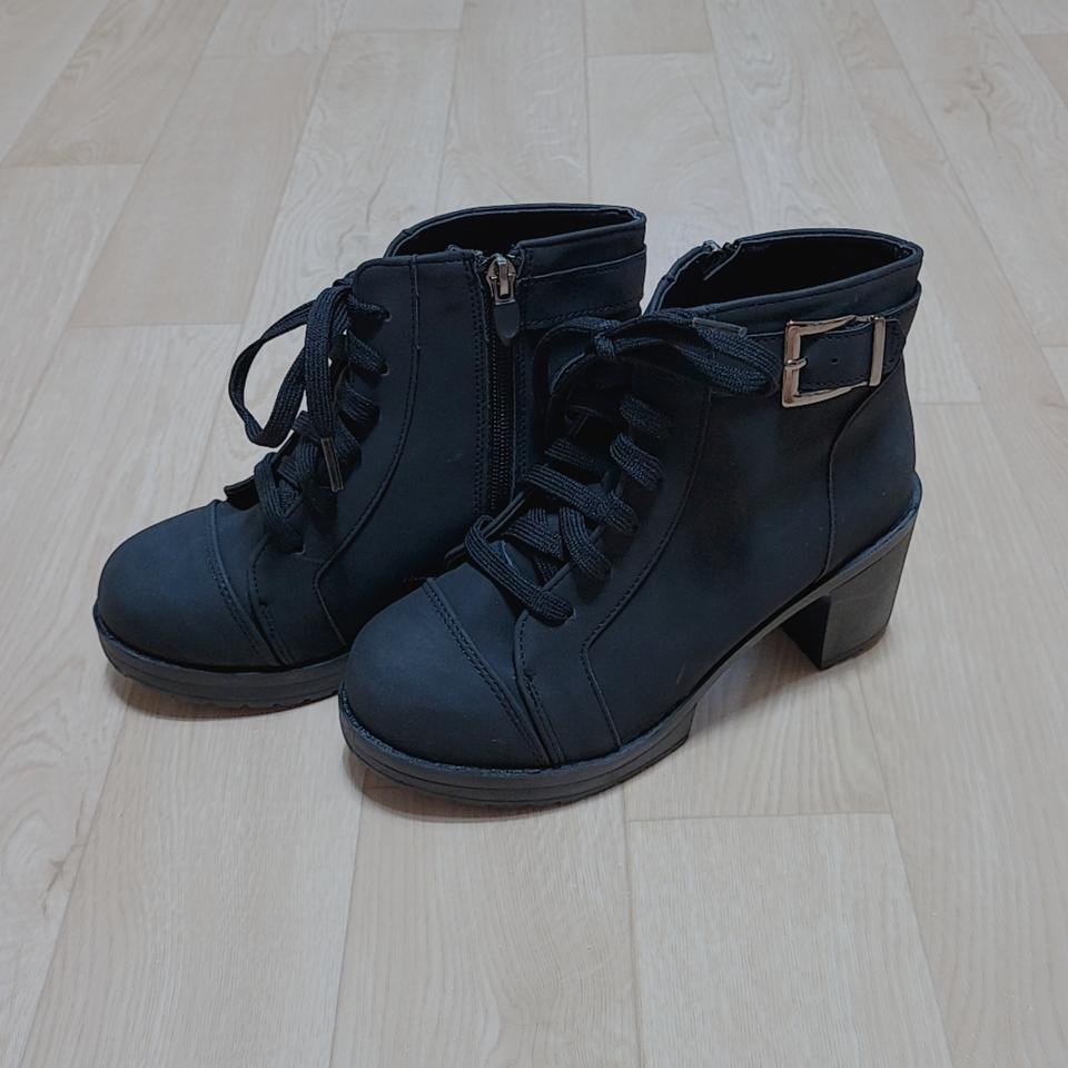 블랙 통굽워커 245사이즈