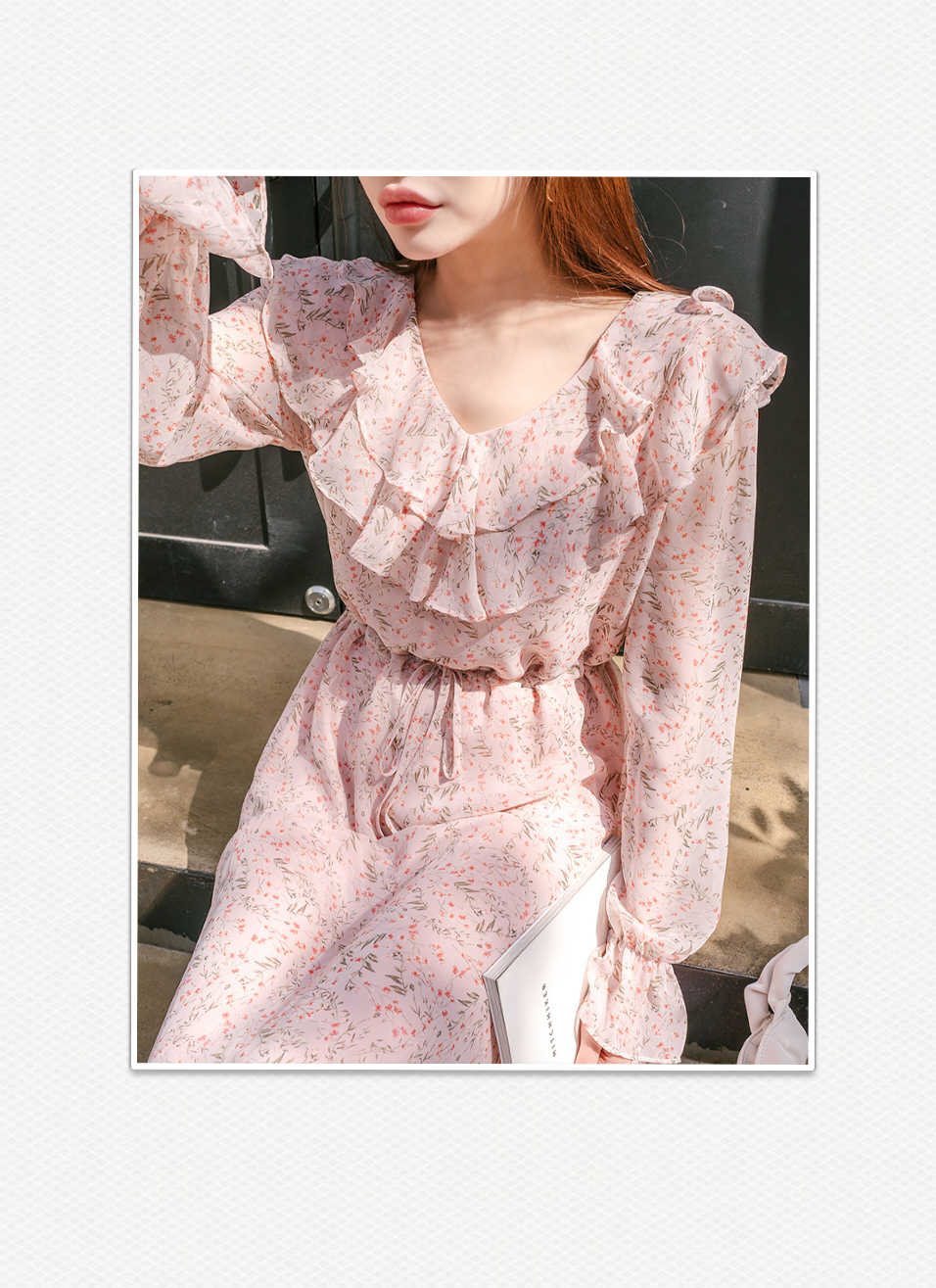 샤랄라 플라워 프릴 롱원피스 77