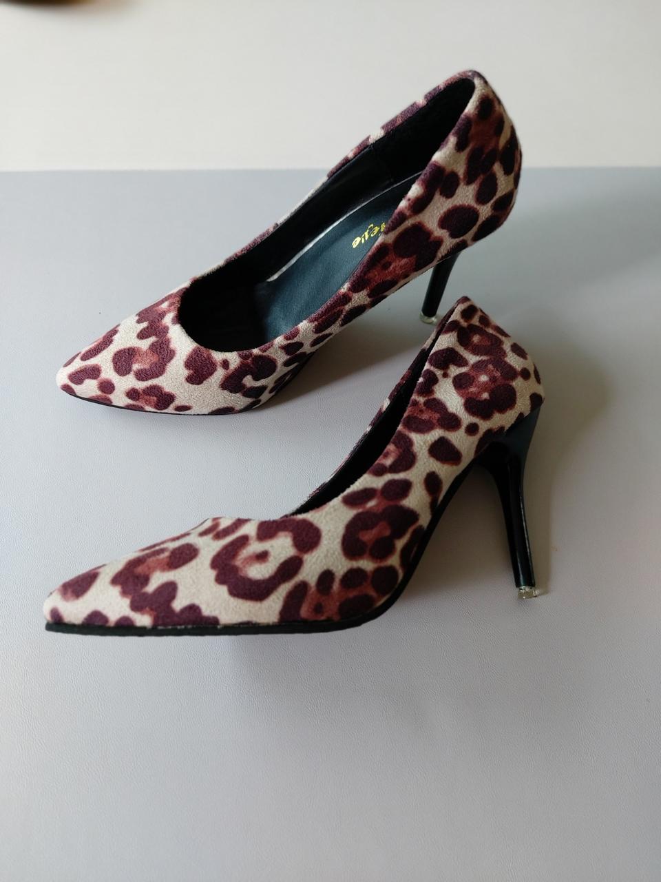 섹시한 호피 스틸레토 하이힐(240, 새상품)