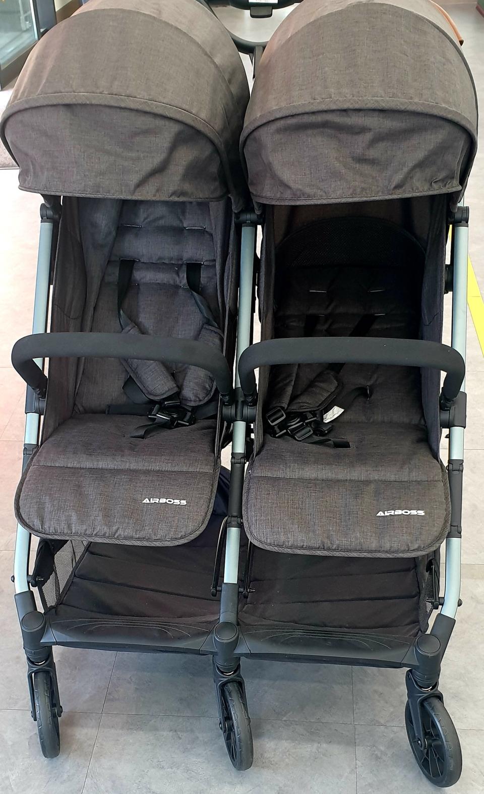 에어보스스소보트윈쌍둥이연년생유모차초소형폴딩