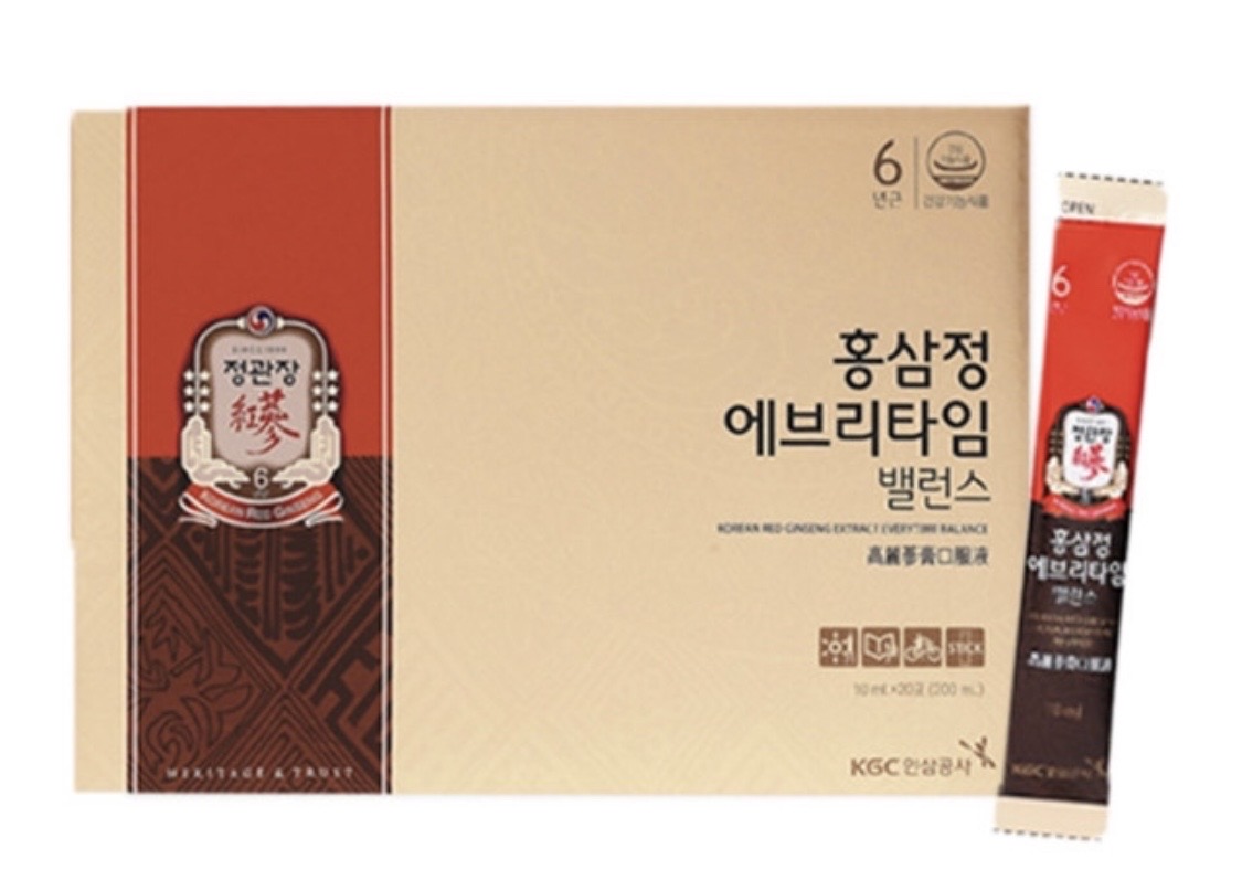 홍삼정 애브리타임 밸런스 30포 (새상품)