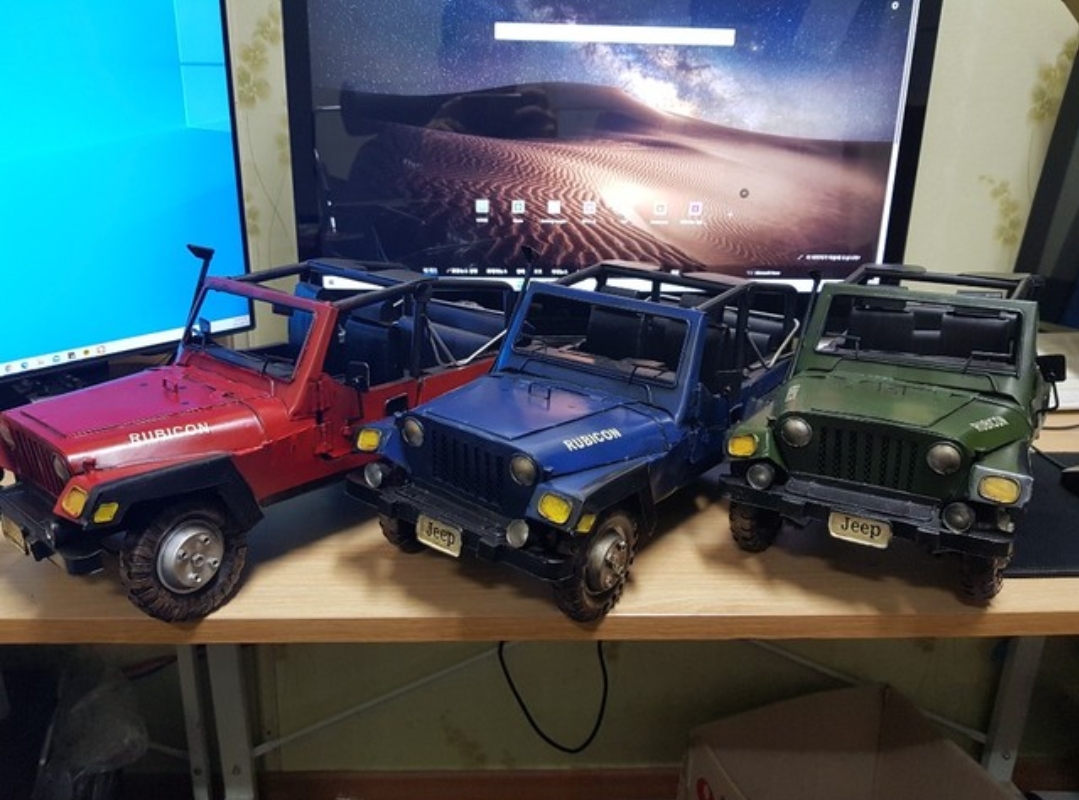 지프 랭글러 빈티지 프라모델 (크기 약 38cm)