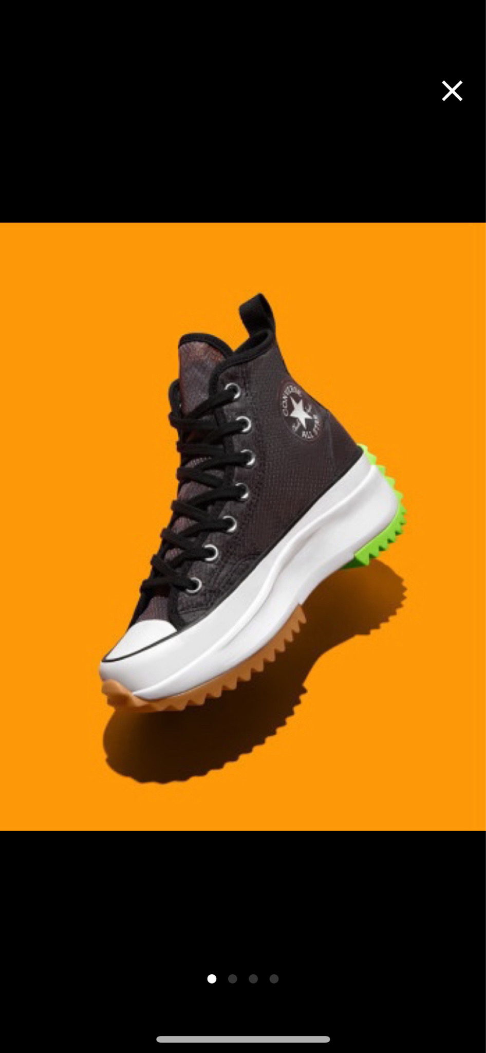 225)컨버스 한정판 런스타 하이크 콘크리트 블랙