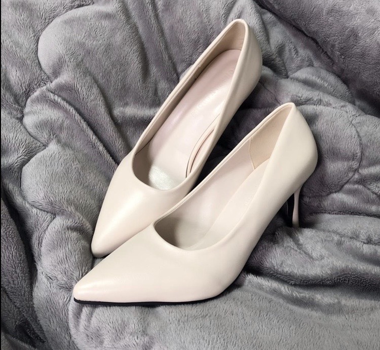 아이보리 기본구두