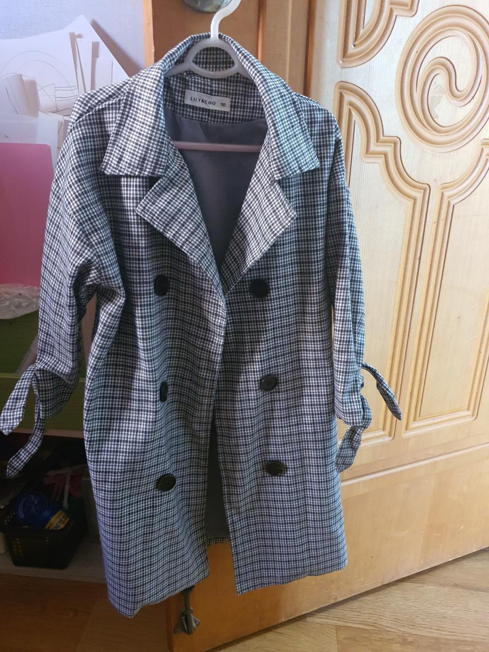 체크롱트렌치110사이즈