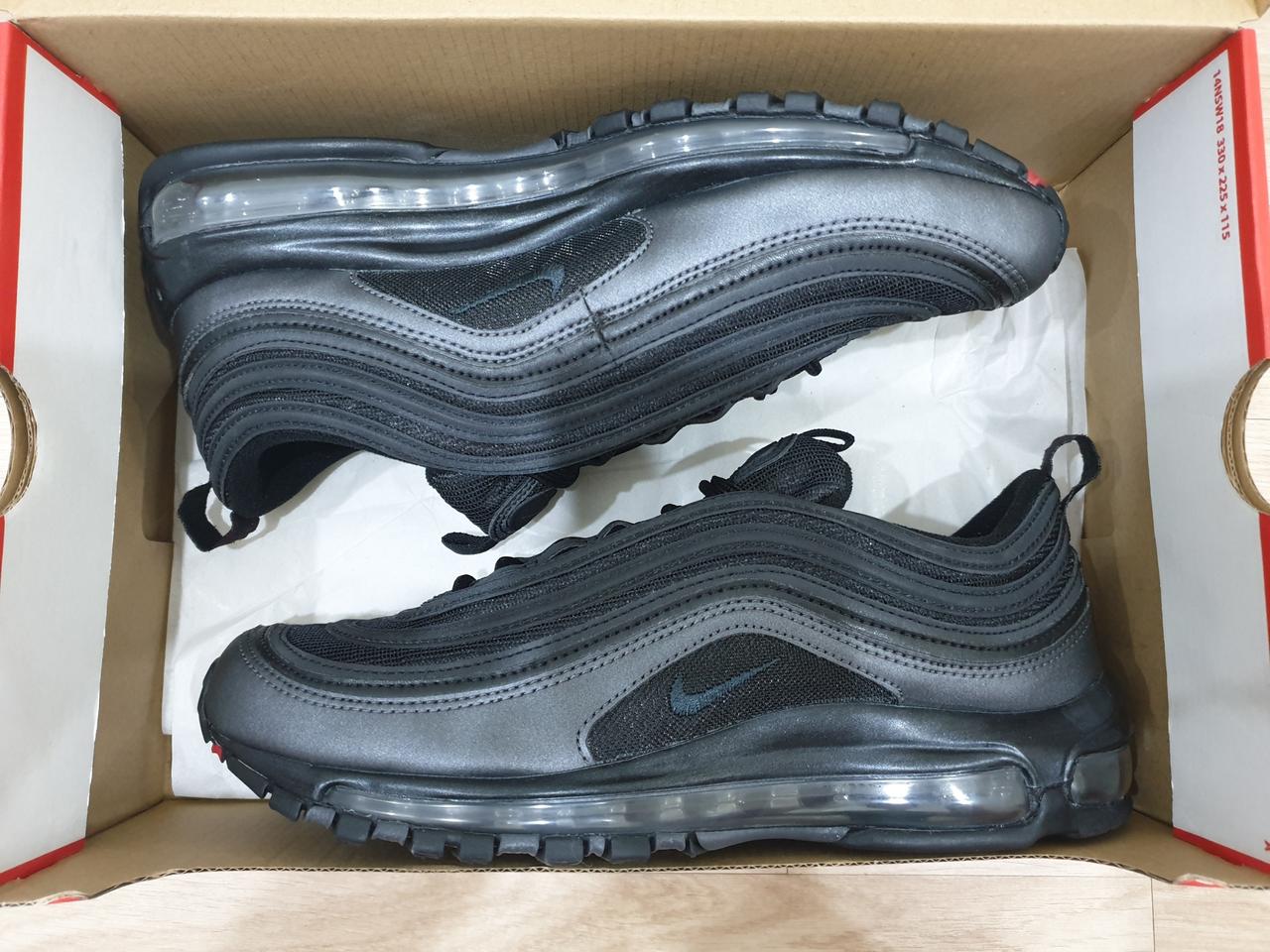 (가격인하) 나이키 에어맥스97 블랙(블랙 메탈릭 헤마타이트)