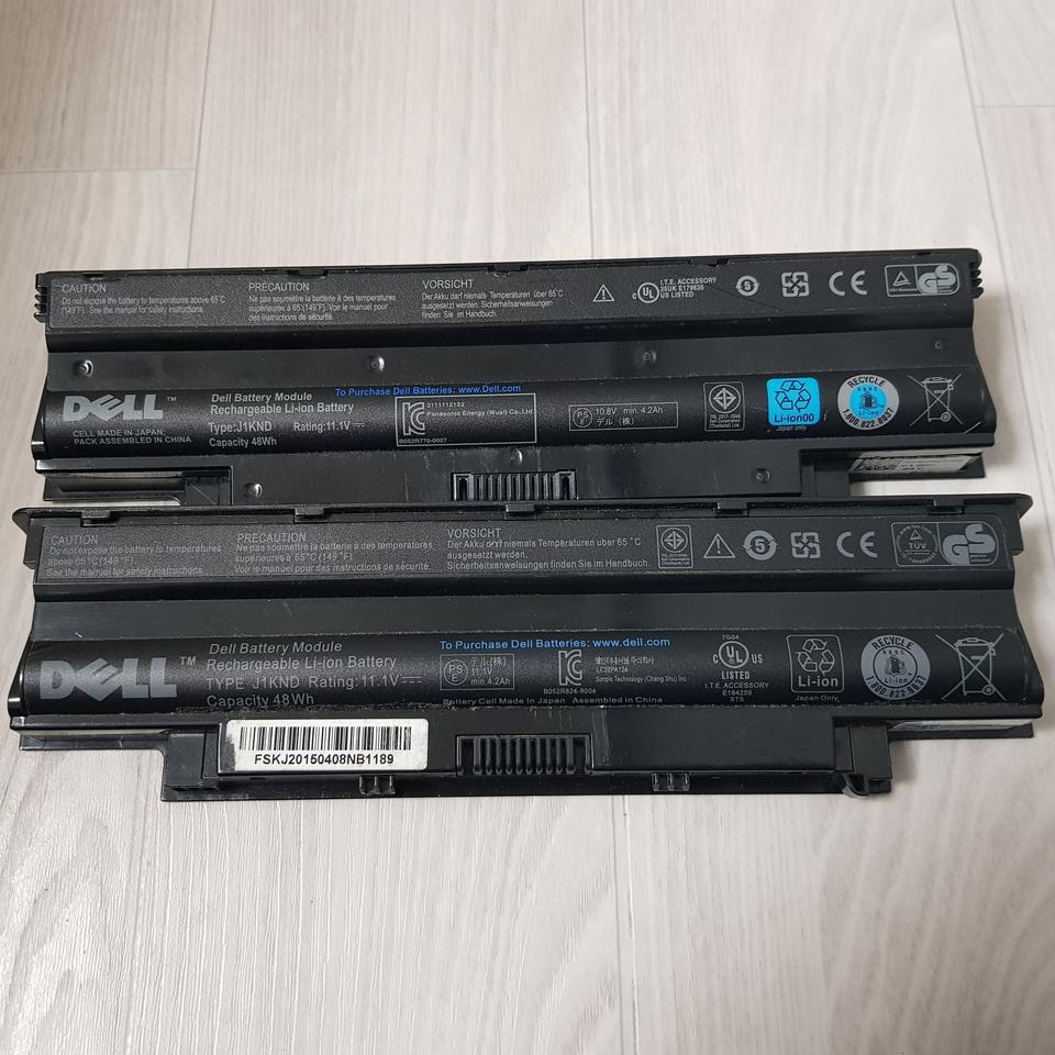 델 노트북 배터리 J1KND 부품용 2개