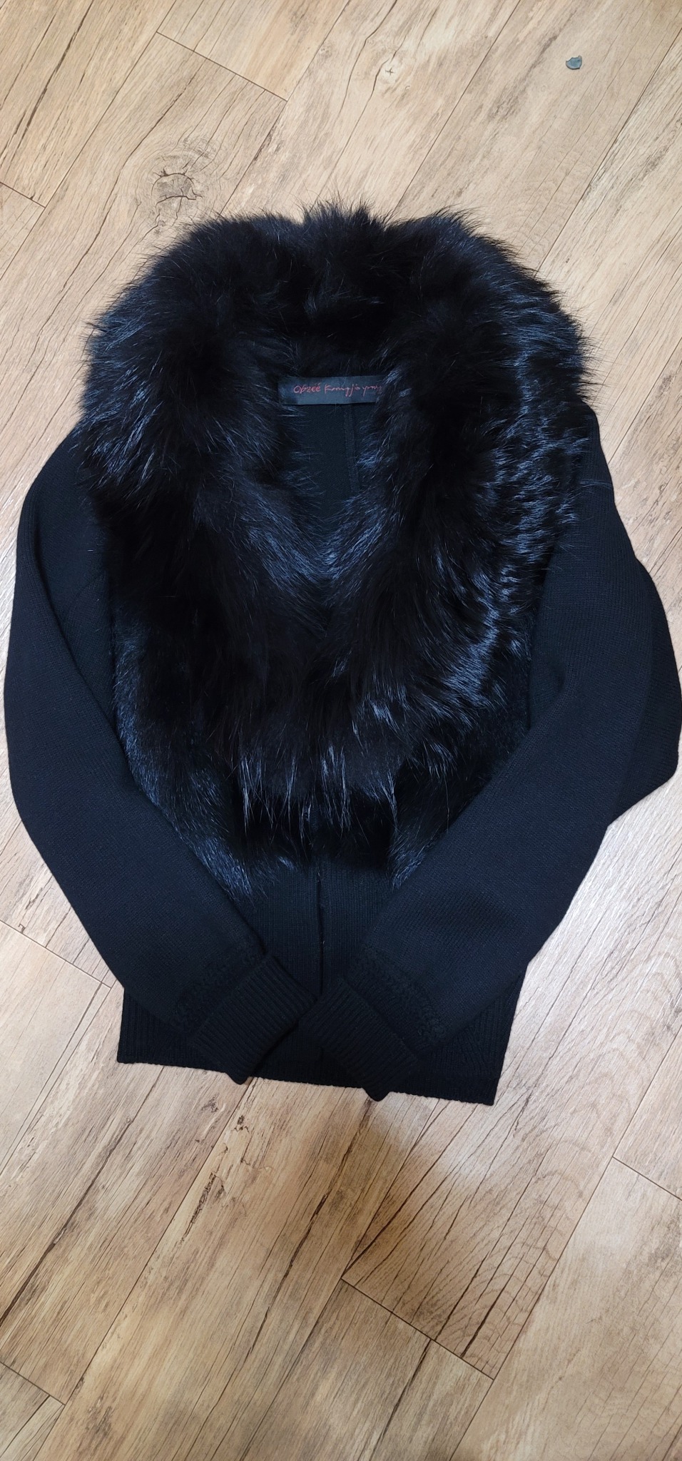 오브제 리얼폭스퍼 니트가디건