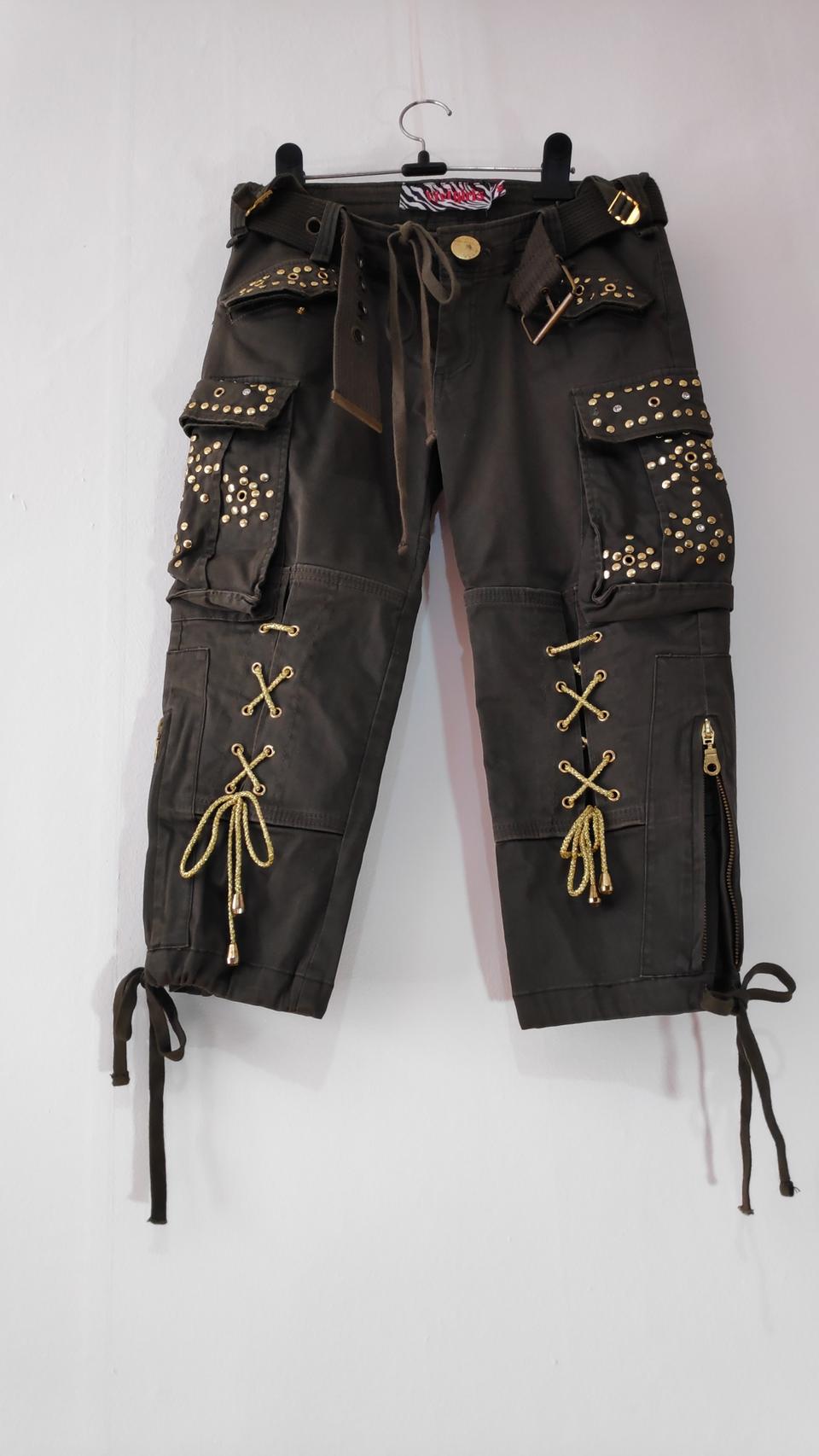 이쁜  국방색 밀리터리룩 칠부