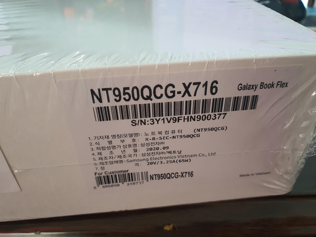 삼성 갤럭시북 플랙스 노트북 NT950QCG