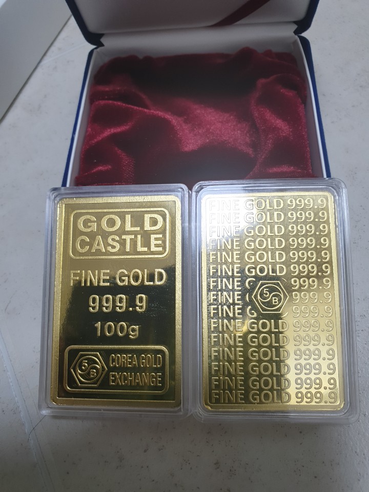 프레스 골드바 9999 100g