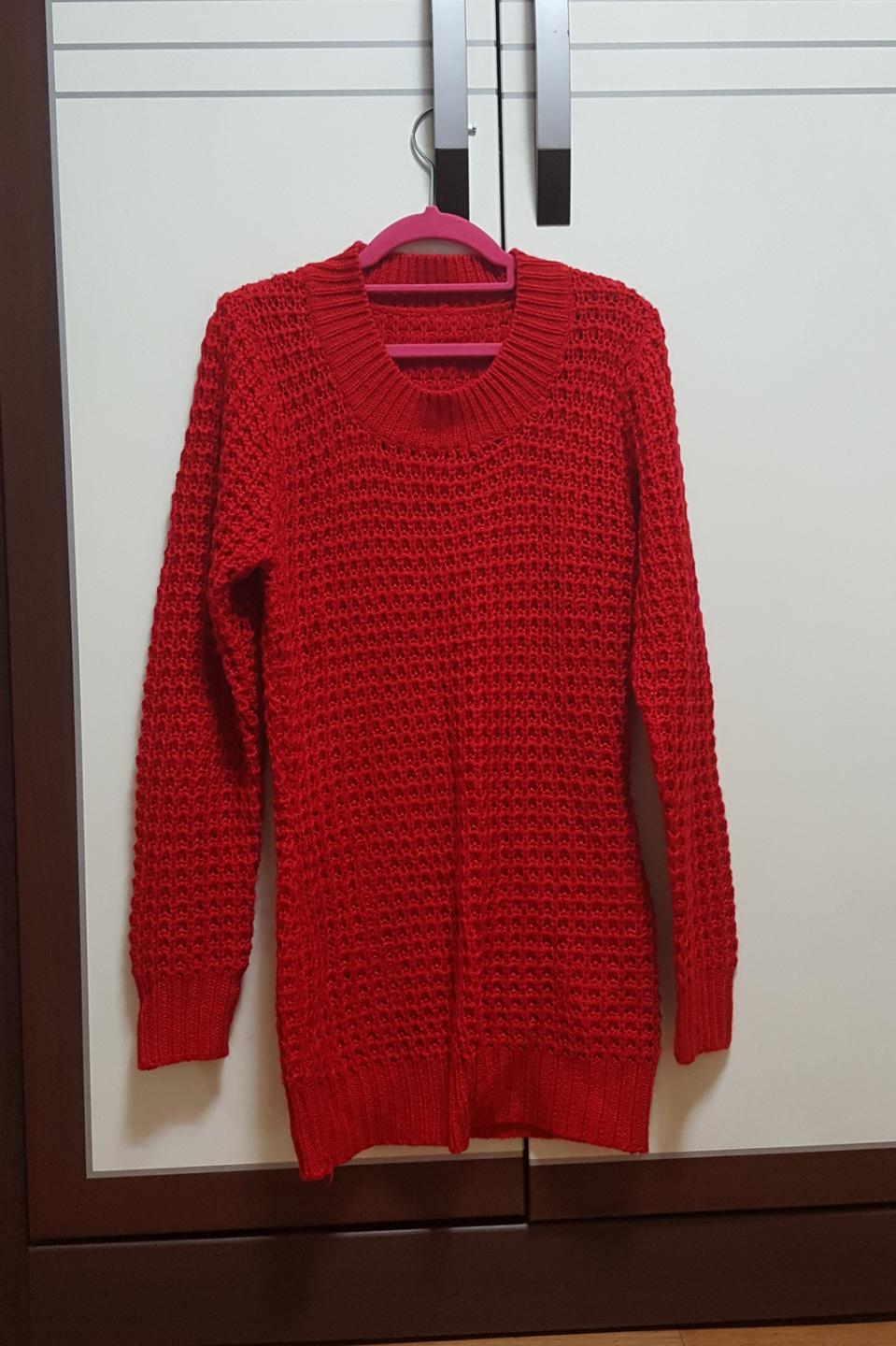 레드 와플 롱니트