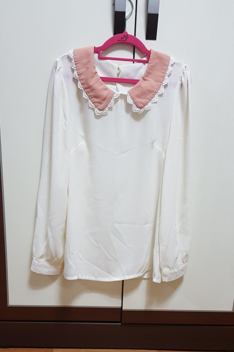 러블리룩 데이트룩 카라 긴팔 블라우스