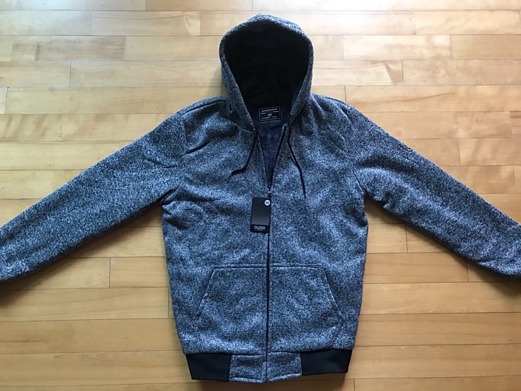 <겨울신상품> 니트소재 밍크털후드풀집업티