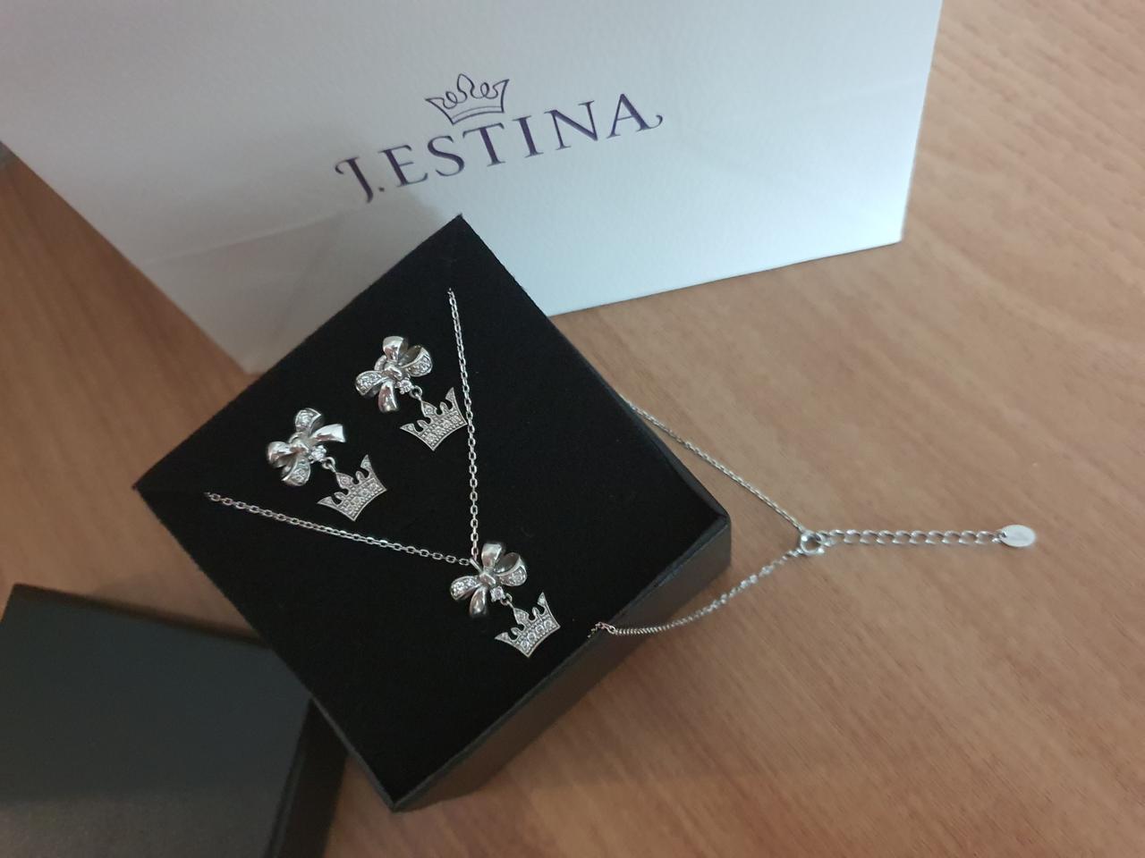 (정품)제이에스티나 목걸이 귀거리세트