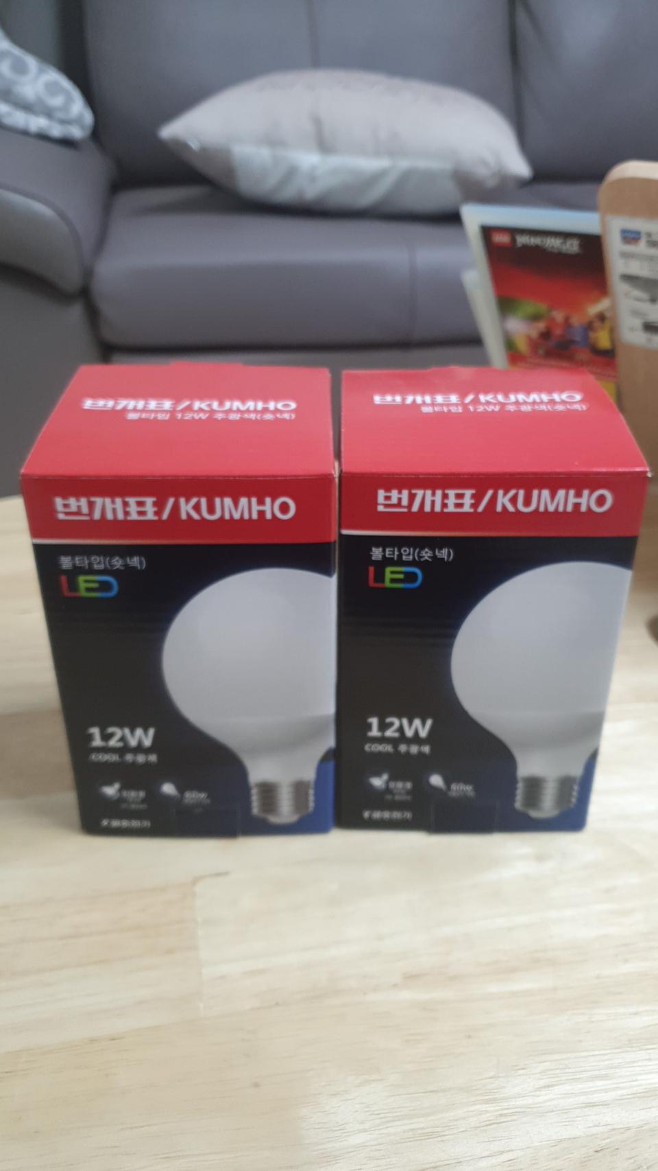 led전구 볼타입 12V 주광색(숏넥)