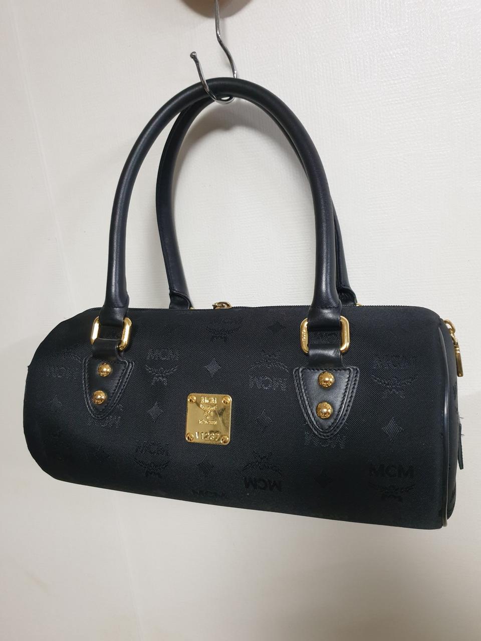 MCM 여성 동글이 패브릭 토트백