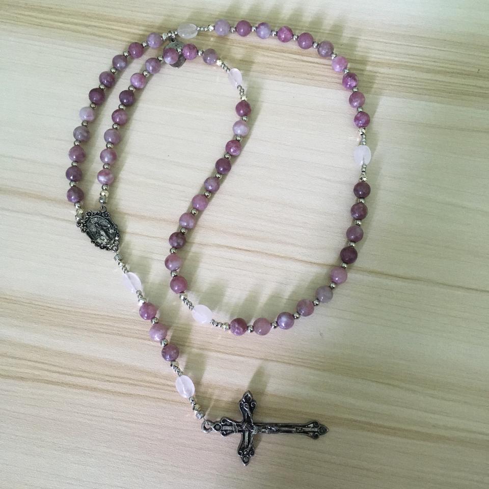 수공예 5단묵주 2종 / 묵주팔찌 2족