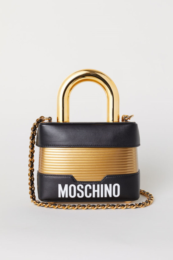 모스키노 x h&m 골드 숄더백 크로스백