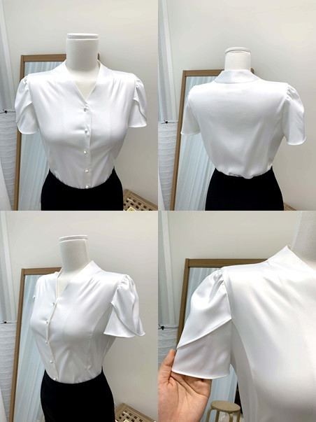 면접 기본 정장 블라우스 오피스룩 새상품 핸드메이드 승무원