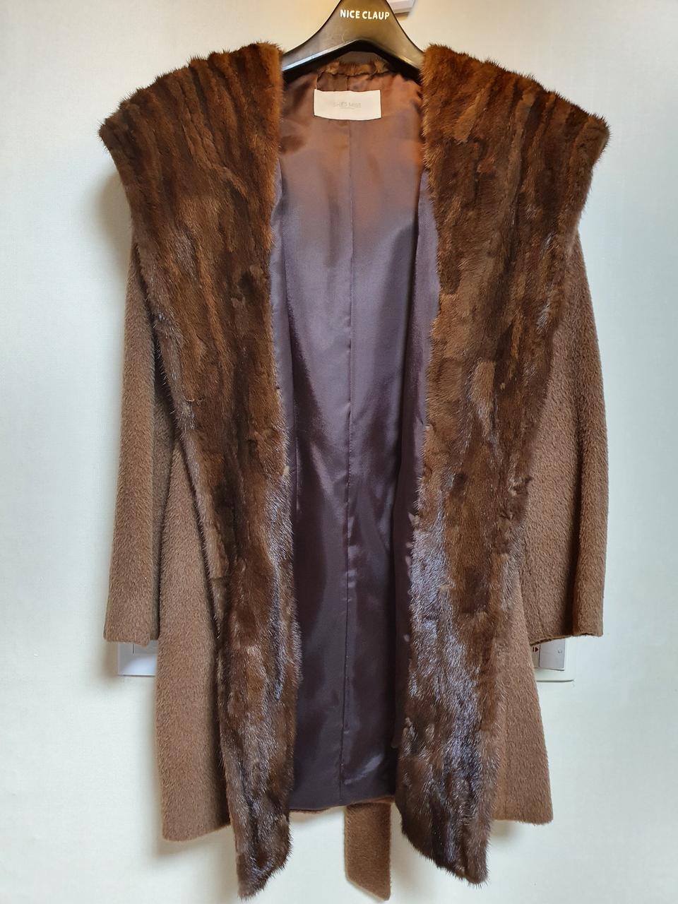 밍크후드알파카코트