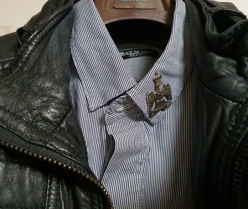 루나에비뉴7 발망 이글 브로치 스폐셜라인 워싱 와이셔츠 남방 타이거자수