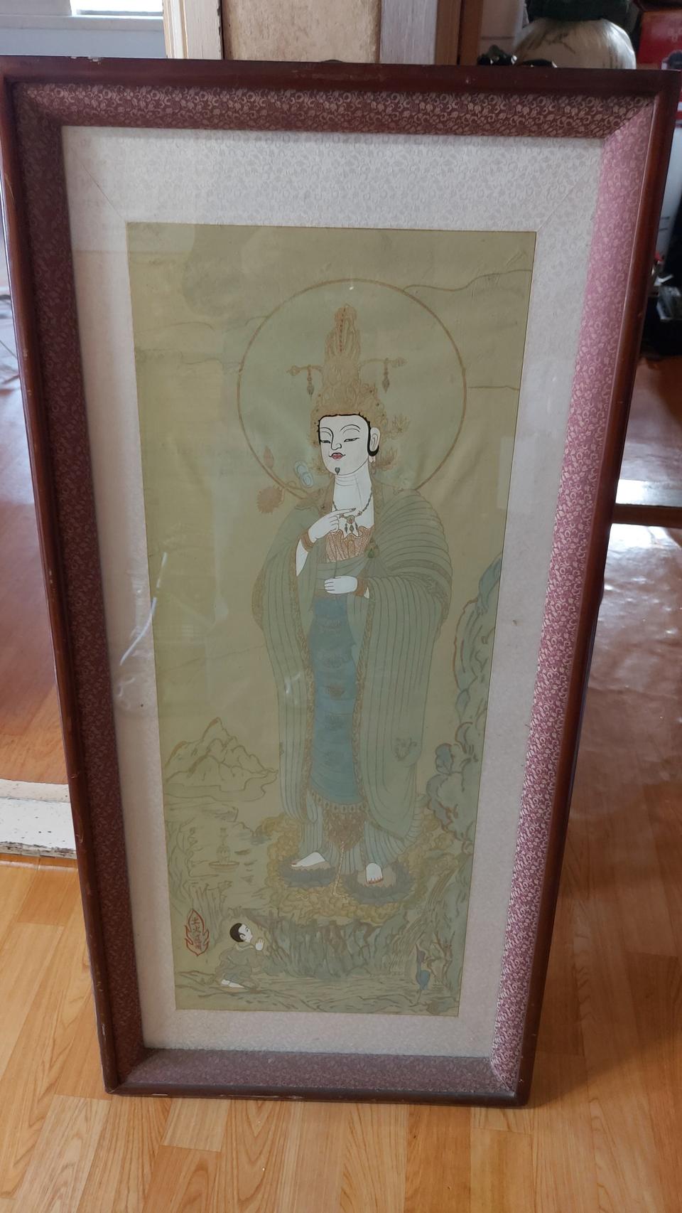 부처님 유화그림액자