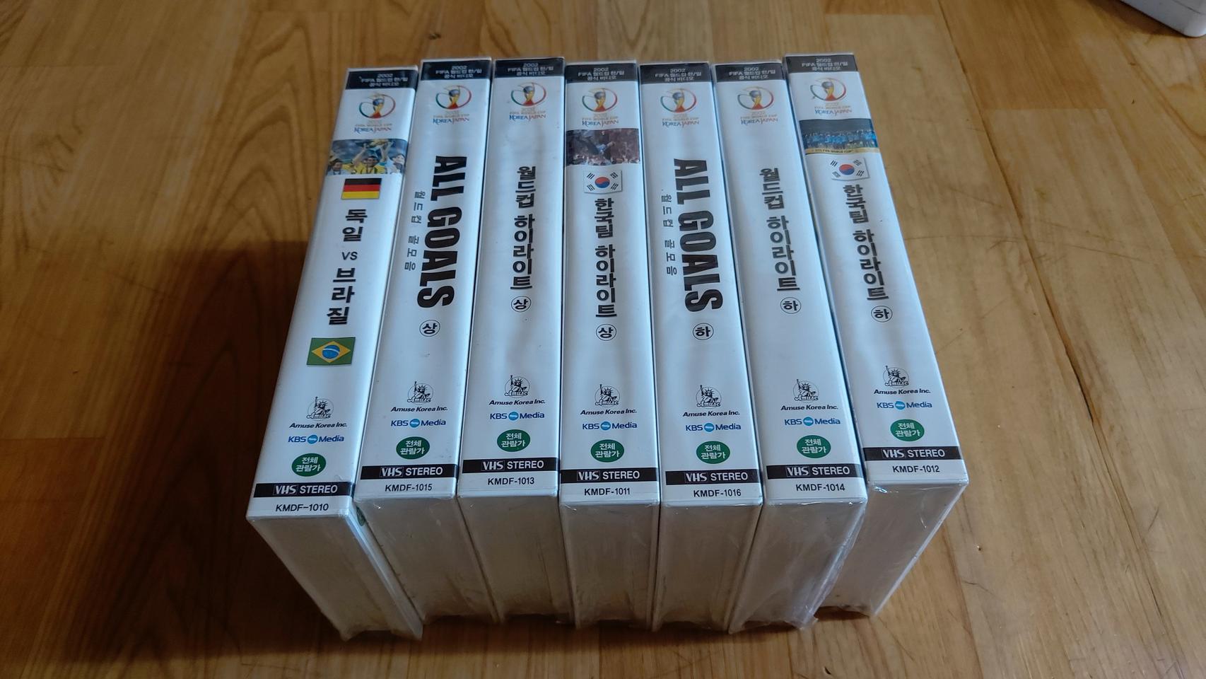 2002월드컵 기념비디오테입 미사용 일괄