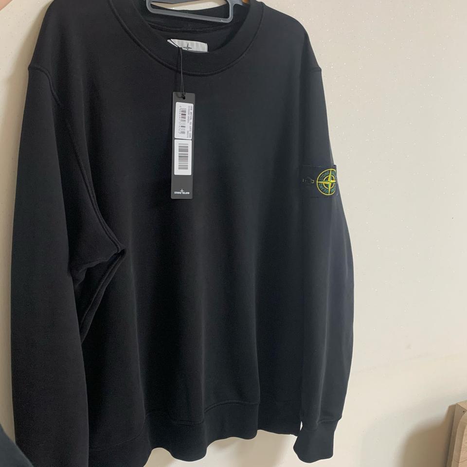 정품) 스톤아일랜드 20ss 맨투맨 블랙