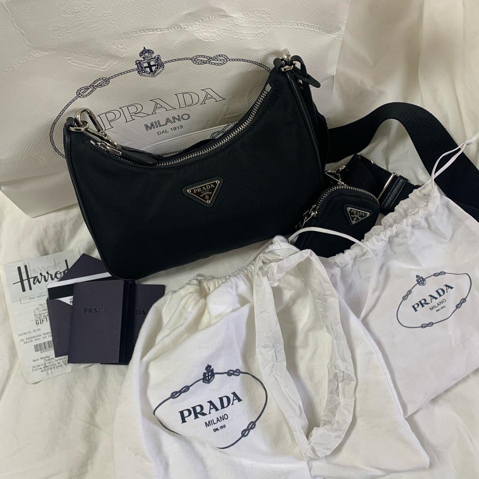 정품) 프라다 호보백 테수토 체인 스트랩
