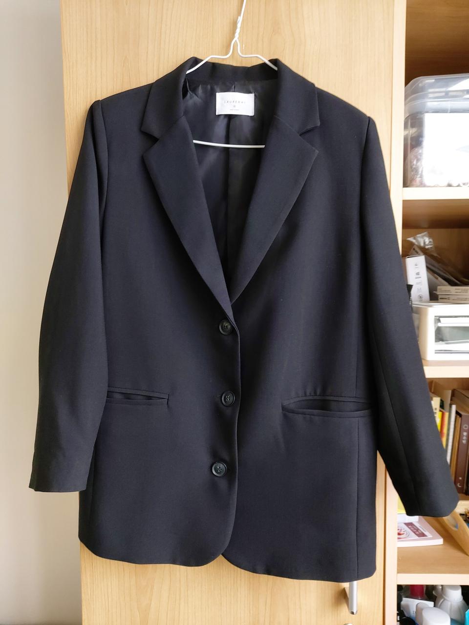 로렌하이 클래식 싱글 미디 자켓 블랙S