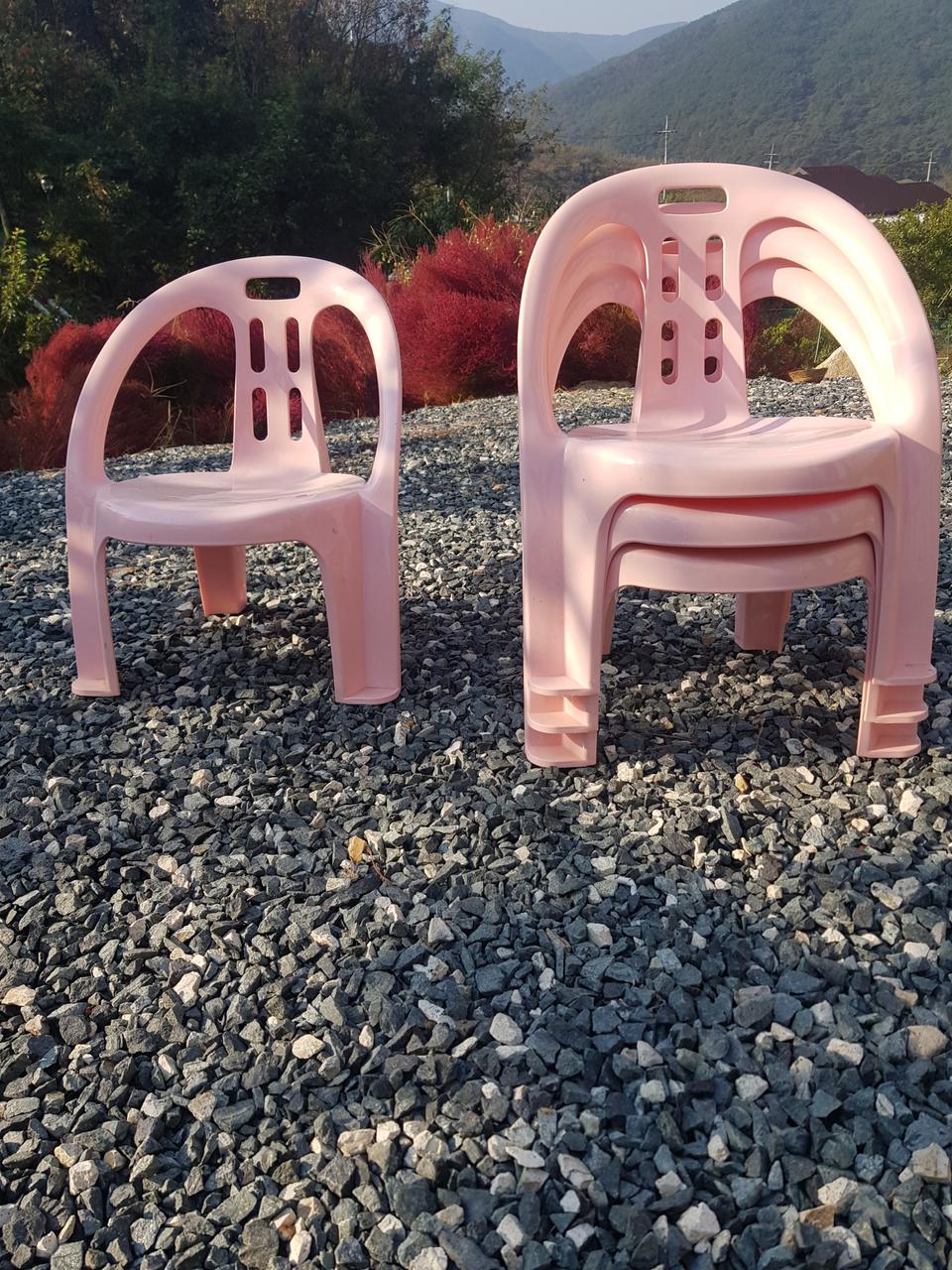 유.아동용의자3개