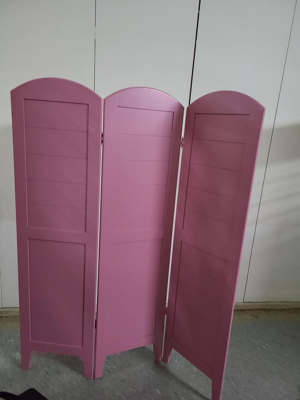 핑크 파티션 가리개