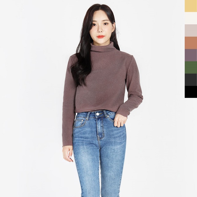 베이직 여성 폴라넥 티셔츠 (8color)