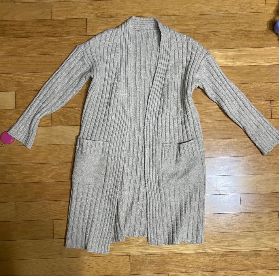 따뜻한 니트 롱가디건