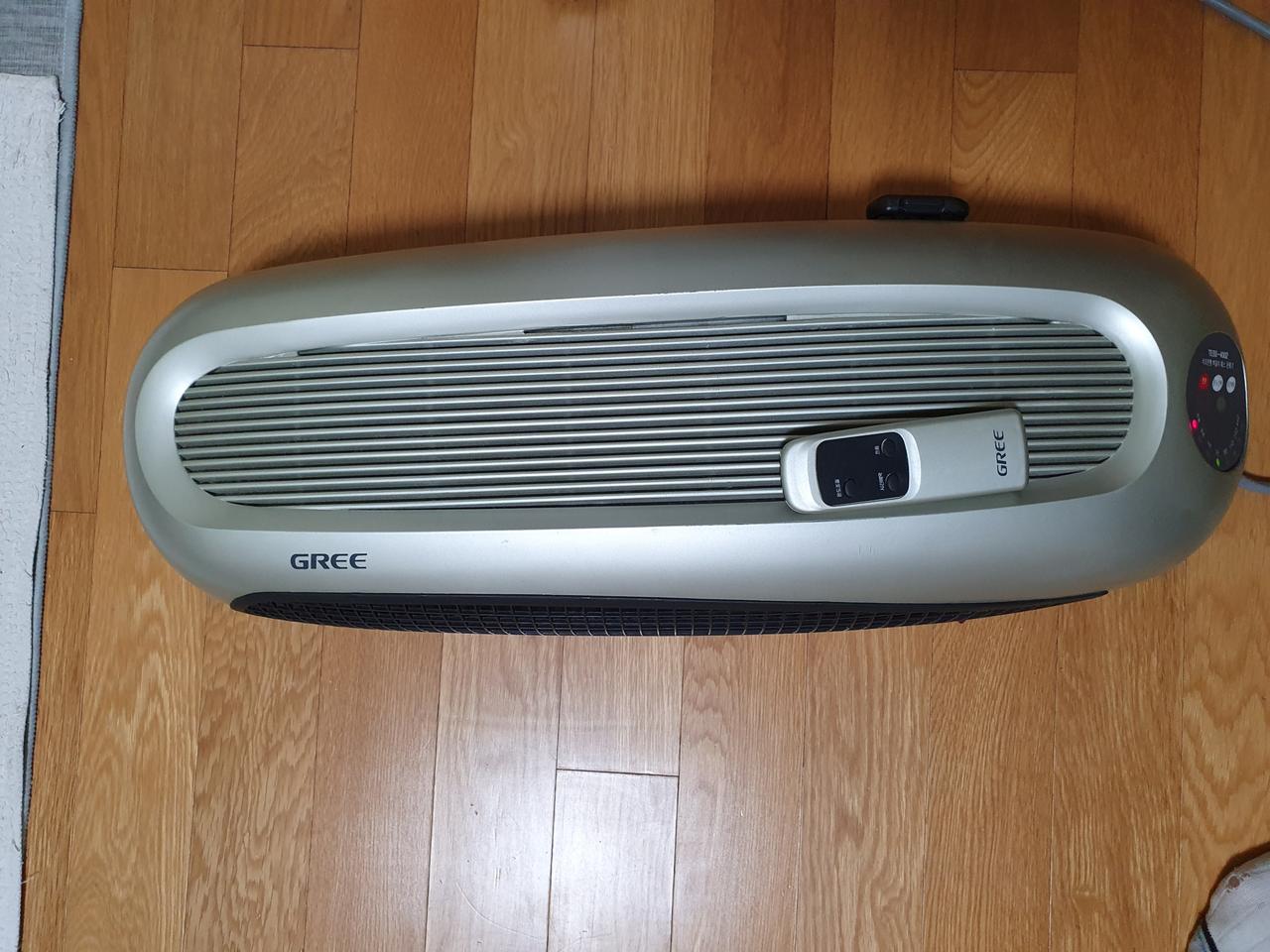 온풍기 리모컨 조절