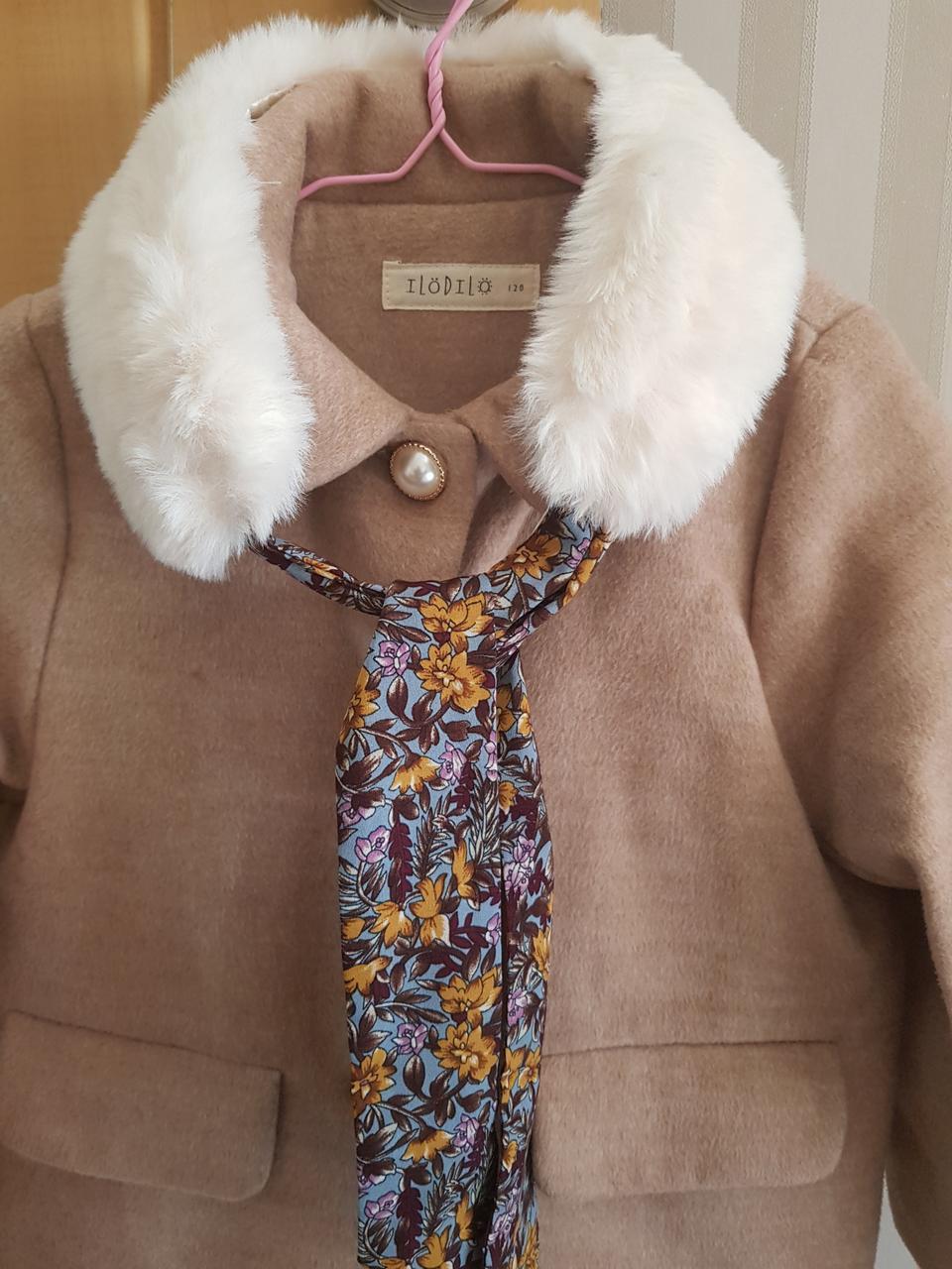 일로딜로 여아코트+퍼목도리