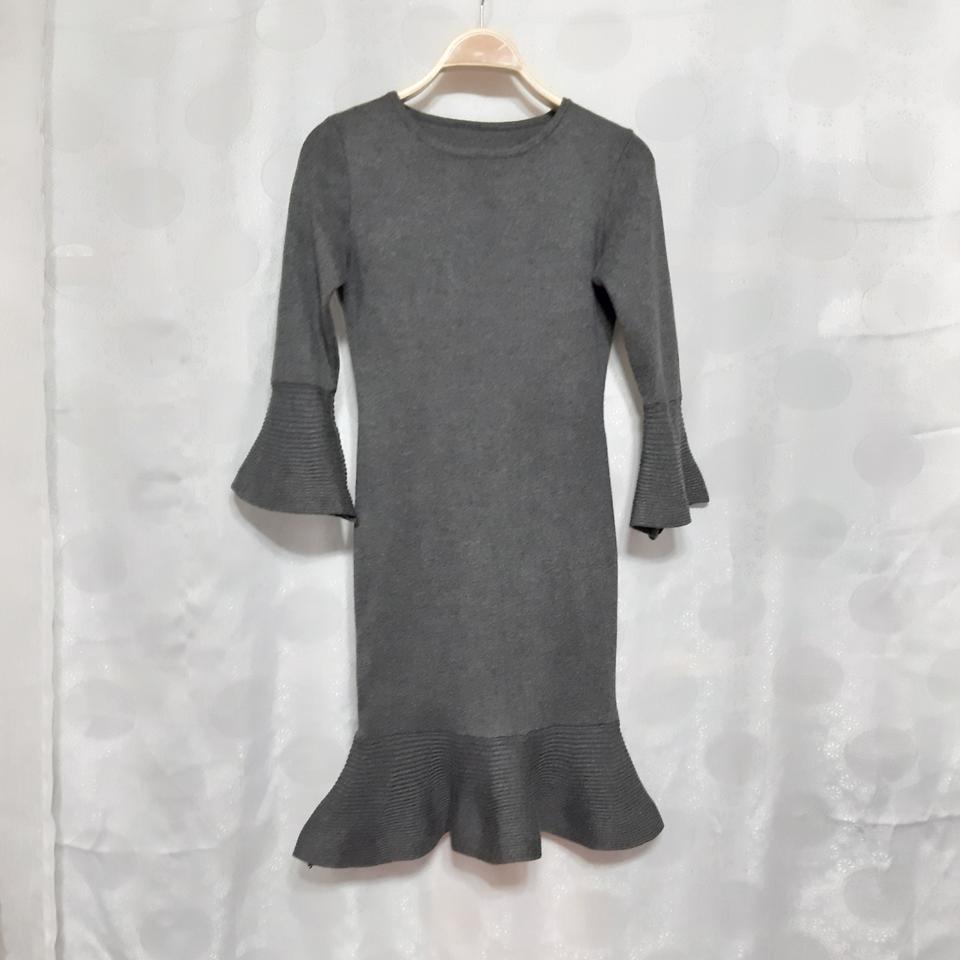 나팔 니트 원피스 55