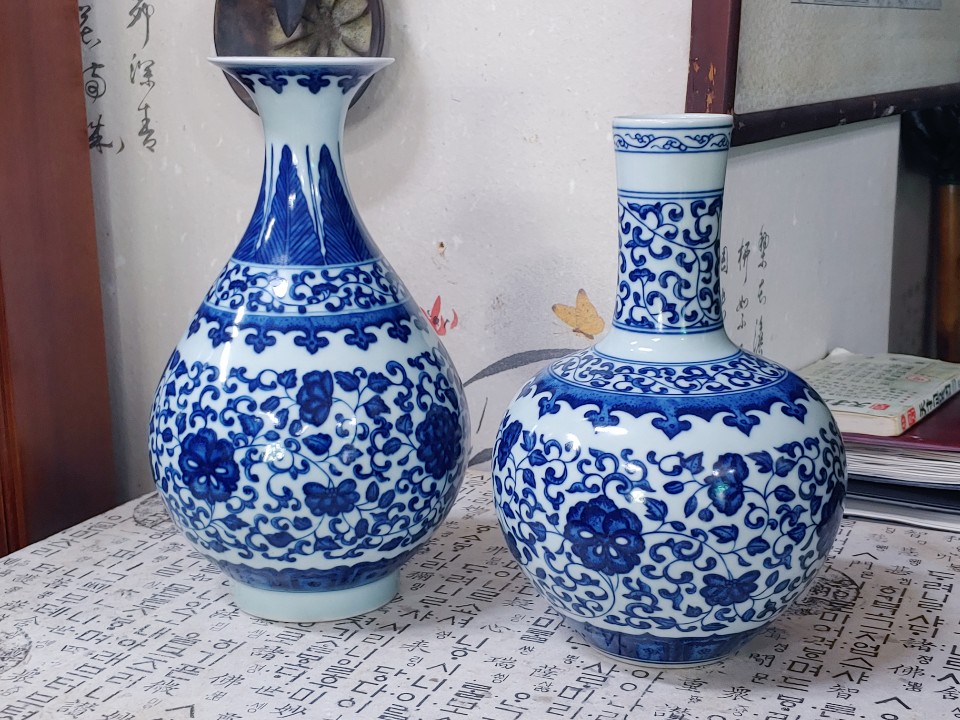 근대공예품 천구병과 주병 도자기