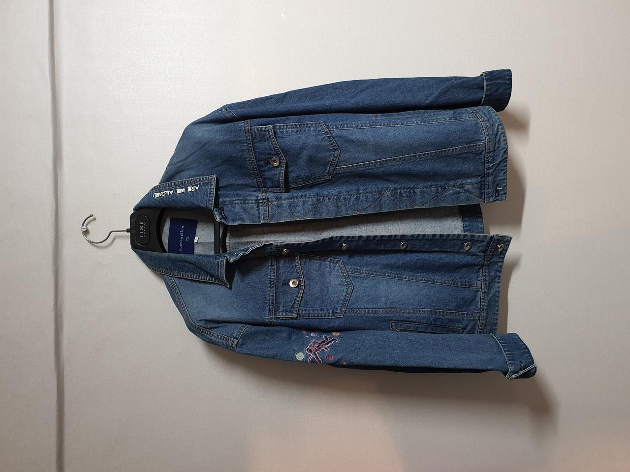 커스텀멜로우 블루라벨 청자켓 L사이즈 거의새것 4만원 판매