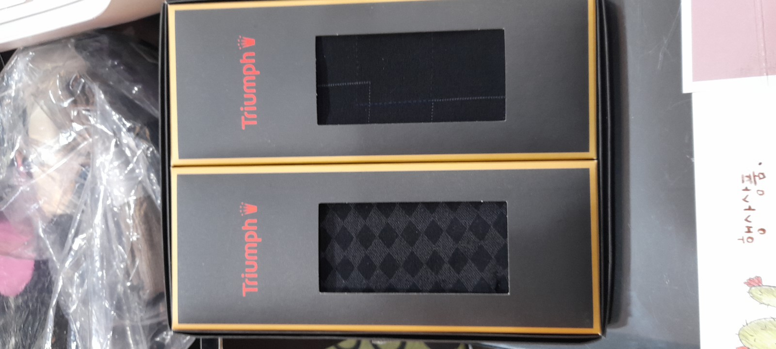 남성 트라이 엄프 긴목 양말