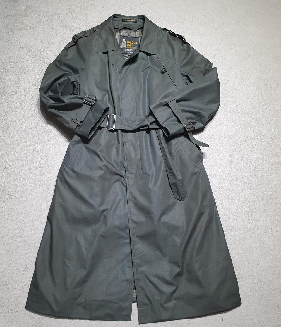 클래식 런던포그 안감 롱 트렌치 코트