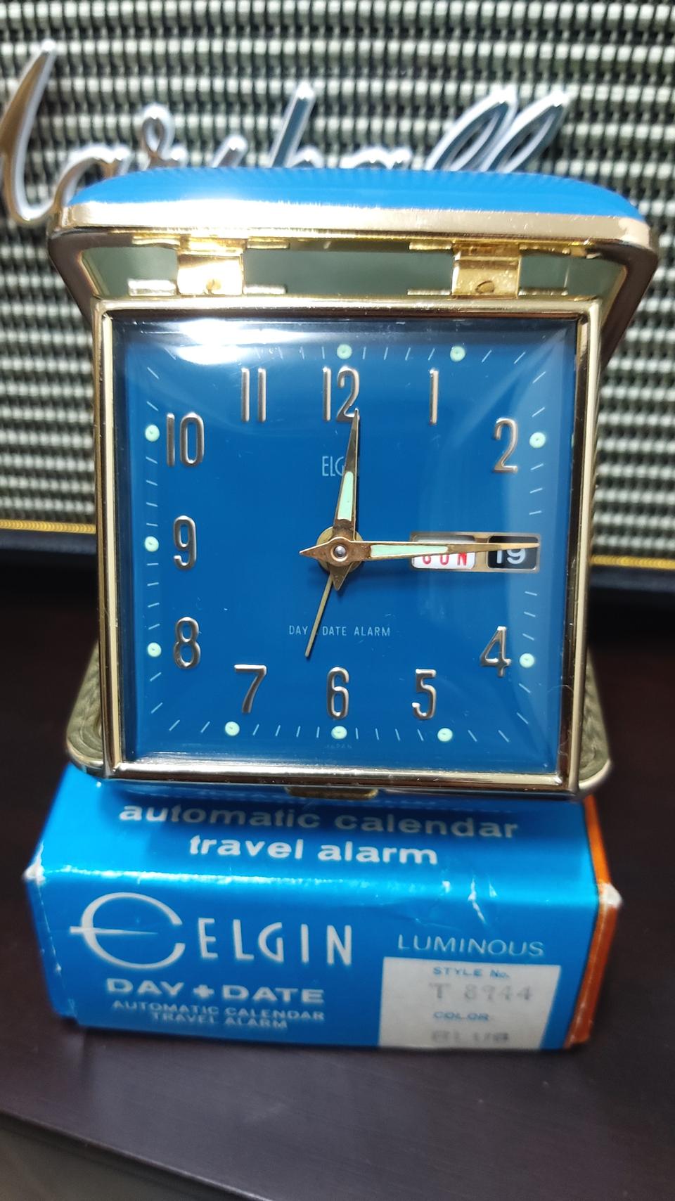 엘진 여행용 시계(데이데이트 기계식)