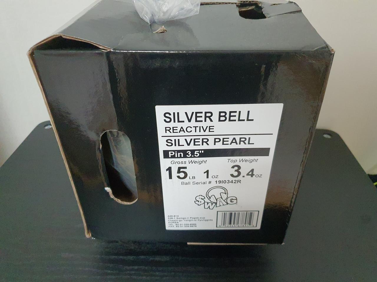 로드필드 실버벨 15파운드 새볼링공 팝니다.