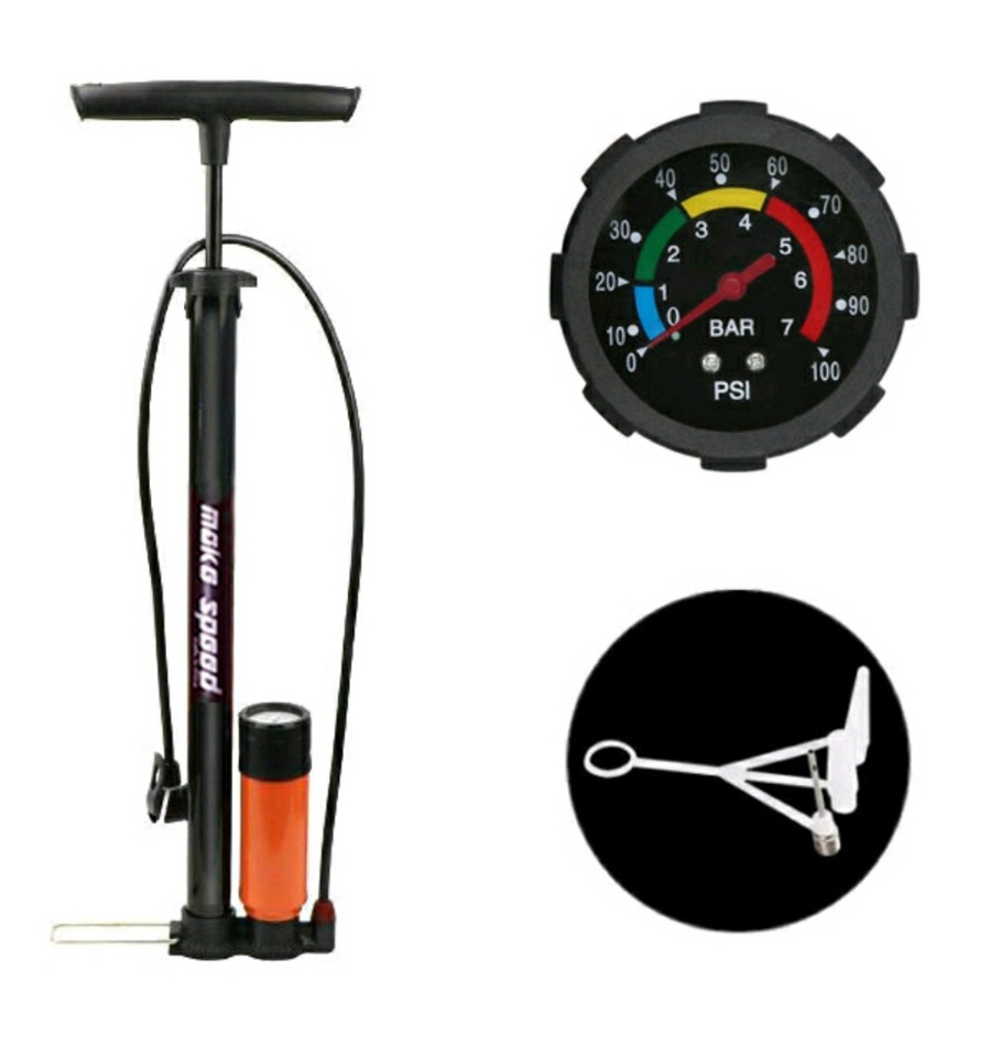 [특가] make speed 스탠드 고압 자전거펌프 (프레스타 슈레더 던