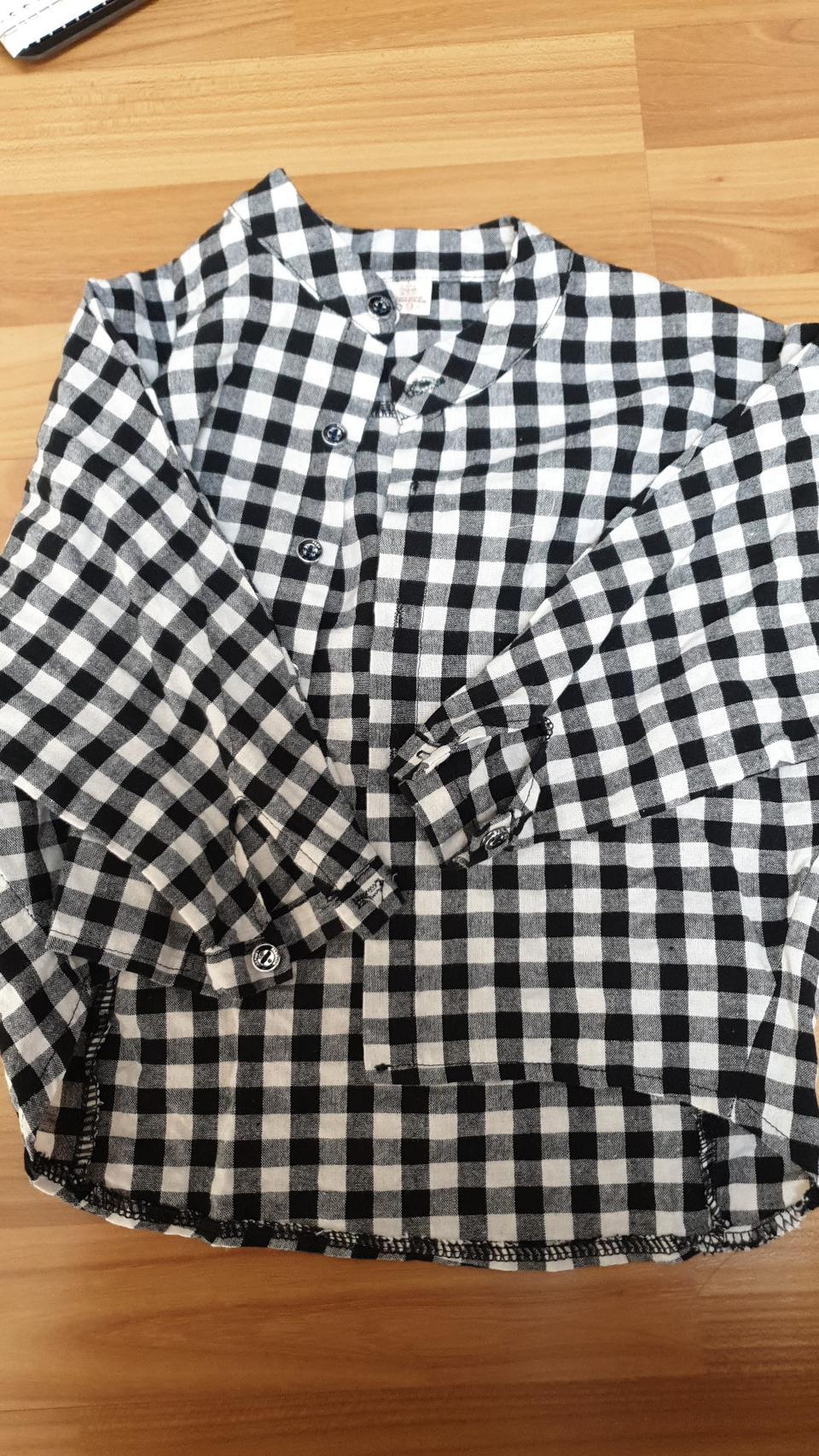 새상품 체크무늬 남방 9호