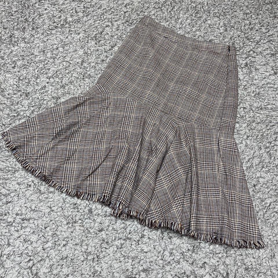 더아이잗 머메이드 체크 스커트