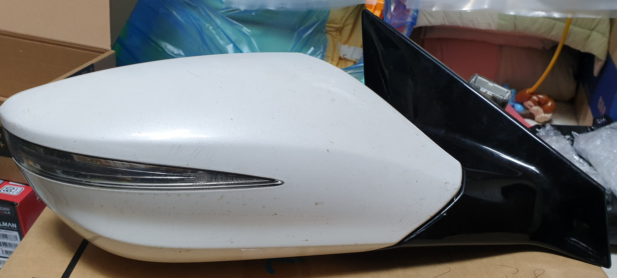 그랜져HG 사이드미러 10핀 조수석 화이트 무료배송