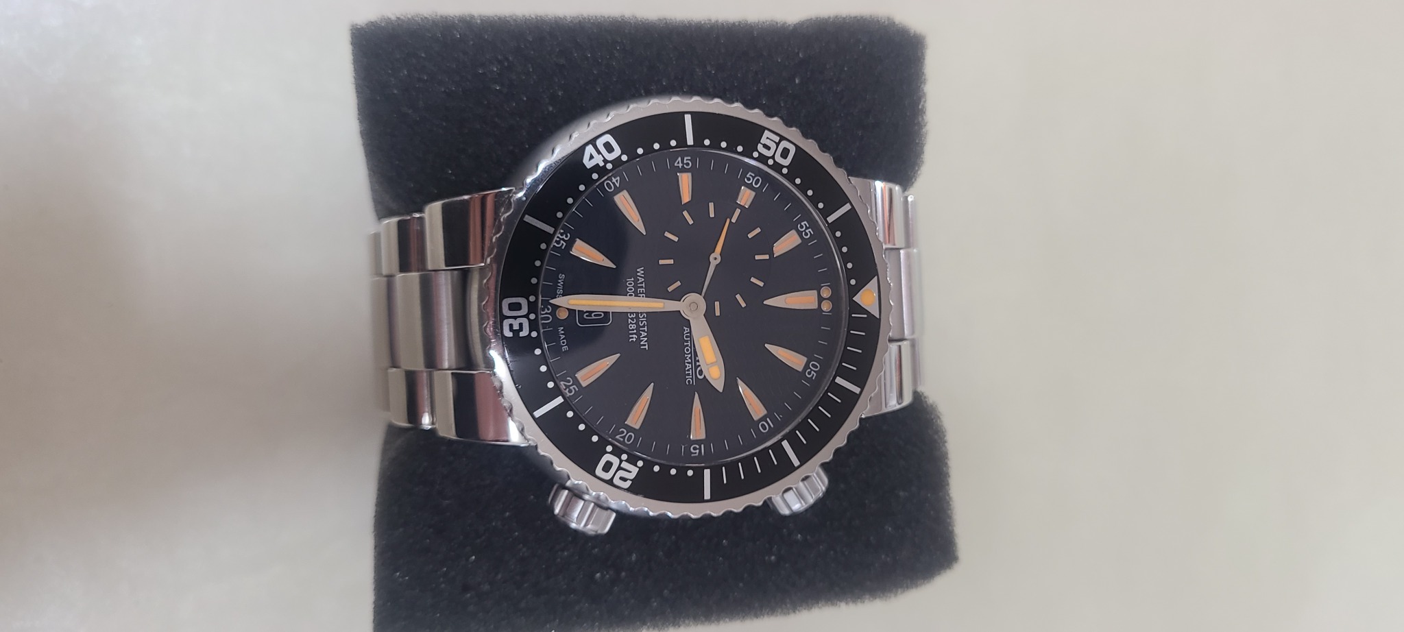 오리스 에커스 스몰세컨즈 구형 검/주판 판매 합니다