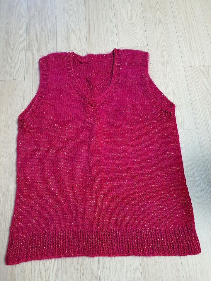 겨울 니트 조끼